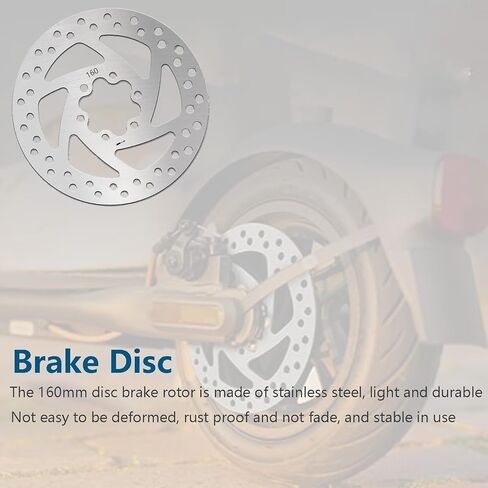 Brake Disc, 140mm Disc Brake Rotor Stainless Steel Electric Scooter Brake Disc Compatible with Ninebot F20 F30 F40 KUGOO M4 Speedway 4 Zero 10 in Saudi Arabia