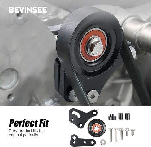 شداد حزام يدوي Bevinsee LS مع بكرة LS1 LS2 بكرة كرنك مضخة مياه متوافقة مع شيفروليه 1998-2002 كورفيت كامارو Z28 SS Firebird Formula Trans Am WS6 GTO، ألومنيوم البليت in Kuwait