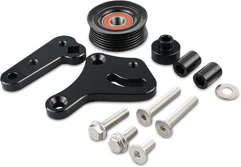 شداد حزام يدوي Bevinsee LS مع بكرة LS1 LS2 بكرة كرنك مضخة مياه متوافقة مع شيفروليه 1998-2002 كورفيت كامارو Z28 SS Firebird Formula Trans Am WS6 GTO، ألومنيوم البليت in Kuwait