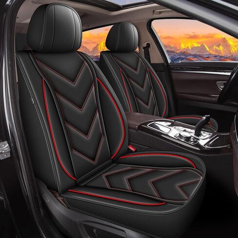 Car Seat Covers Fit for Nissan Murano 2011-2024 Full Set 5 Seats Leather Automotive Seat Covers Waterproof Seat Cushion Protector Compatible with Airbag(2 Rows 5 Seats,Black) in Saudi Arabia