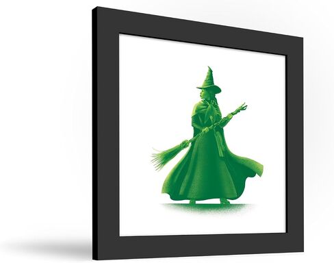 Trends International Gallery Pops Wicked - Elphaba Silhouette Wall Art, 12" x 12" Gallery Pops Wall Art, Black Framed Version in Saudi Arabia