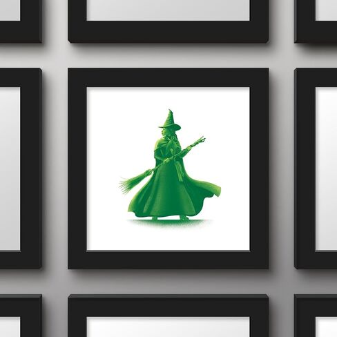 Trends International Gallery Pops Wicked - Elphaba Silhouette Wall Art, 12" x 12" Gallery Pops Wall Art, Black Framed Version in Saudi Arabia