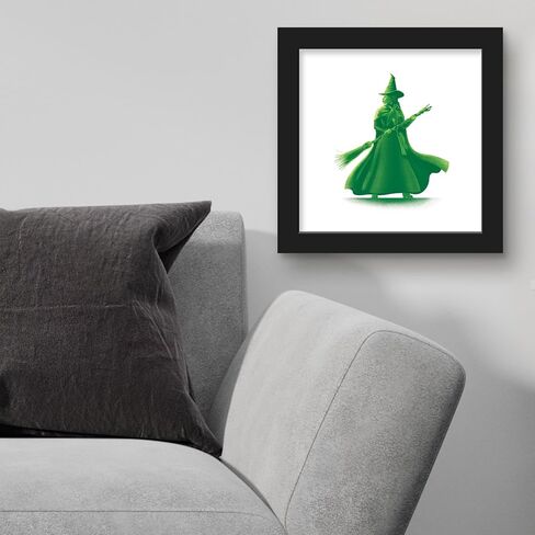 Trends International Gallery Pops Wicked - Elphaba Silhouette Wall Art, 12" x 12" Gallery Pops Wall Art, Black Framed Version in Saudi Arabia