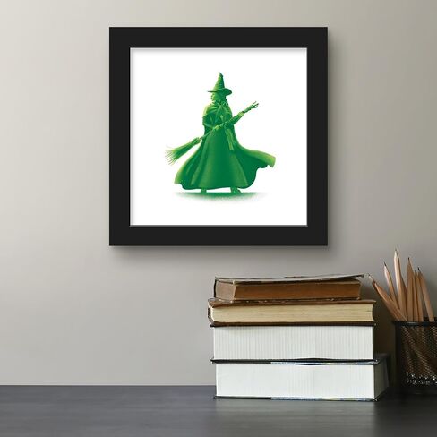 Trends International Gallery Pops Wicked - Elphaba Silhouette Wall Art, 12" x 12" Gallery Pops Wall Art, Black Framed Version in Saudi Arabia