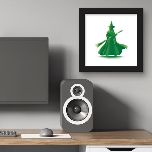 Trends International Gallery Pops Wicked - Elphaba Silhouette Wall Art, 12" x 12" Gallery Pops Wall Art, Black Framed Version in Saudi Arabia