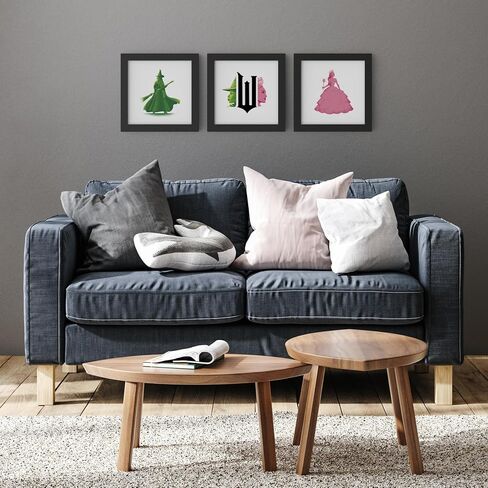 Trends International Gallery Pops Wicked - Elphaba Silhouette Wall Art, 12" x 12" Gallery Pops Wall Art, Black Framed Version in Saudi Arabia