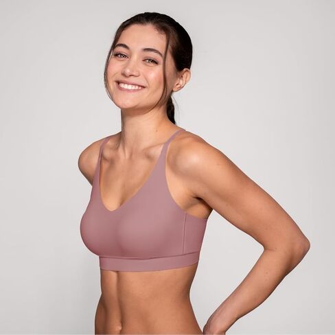 Floatley Cozy Adjustable Scoop Neck Plunge Convertible Bra Comfort Wirefree Seamless Bra with Embedded Pad for Women in Kuwait