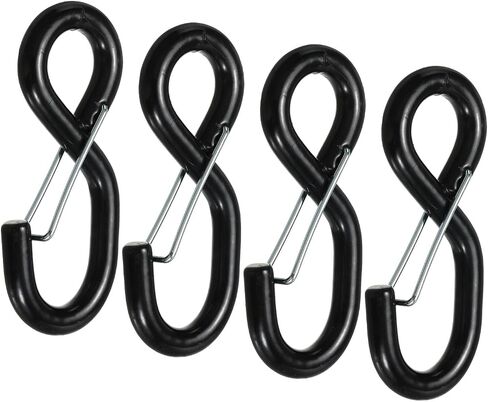 MECCANIXITY Ratchet Strap S Hook with Latch Load 1763 Lbs for 1" Tie Down Strap Webbing Car Truck Trailer Pack of 4 in Kuwait
