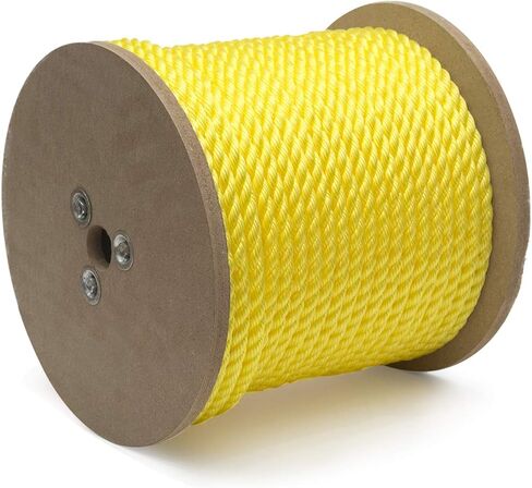 310741 150 ft (45.7 m) x 3/4 in (19 mm) Twisted Polypropylene Rope, 1000 lbs Load Capacity, Black in Saudi Arabia
