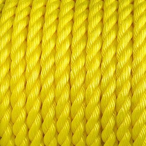 310741 150 ft (45.7 m) x 3/4 in (19 mm) Twisted Polypropylene Rope, 1000 lbs Load Capacity, Black in Saudi Arabia