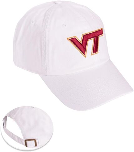 Desert Cactus Virginia Tech University Baseball Hat Hokies VT Brimmed Embroirderd Hats Cap Adjustable Cloth Strap Adult (Style A1) Red in Saudi Arabia