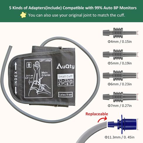 9-24 Inches (22-60cm) XXL XLarge Blood Pressure Cuff, with 6 Connectors Compatible Other Brands Replacement Cuff for Normal and Big Arms (BP Cuff Included Only) in Saudi Arabia