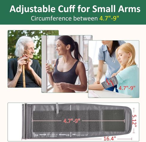 9-24 Inches (22-60cm) XXL XLarge Blood Pressure Cuff, with 6 Connectors Compatible Other Brands Replacement Cuff for Normal and Big Arms (BP Cuff Included Only) in Saudi Arabia