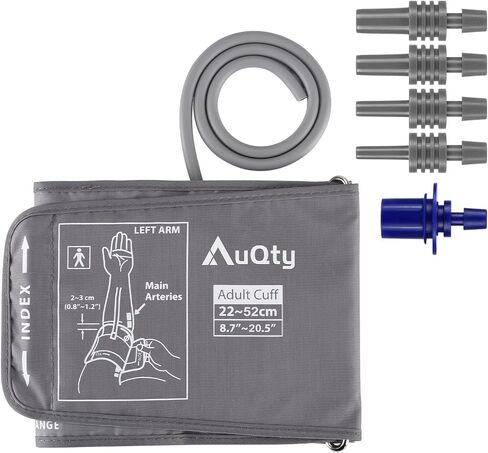 9-24 Inches (22-60cm) XXL XLarge Blood Pressure Cuff, with 6 Connectors Compatible Other Brands Replacement Cuff for Normal and Big Arms (BP Cuff Included Only) in Saudi Arabia