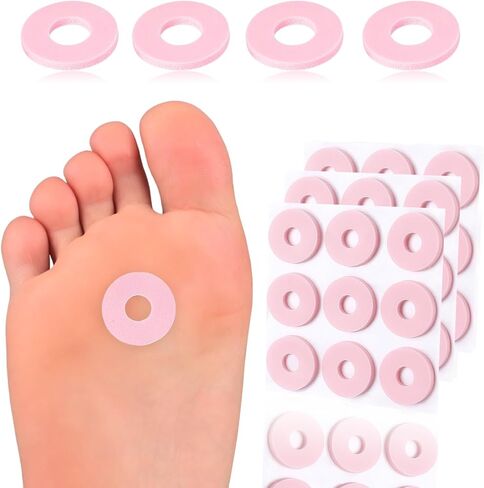 Callus Cushions, Oval Corn Pads, Foam Padding with Self-Stick Adhesive, Protects Toes, Foot and Heel from Rubbing and Friction, Pain Relief from Calluses, Corns, Blisters (90 Count, Small Size) in Saudi Arabia