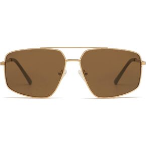 Retro Polarized Aviator Sunglasses Vintage Hexagonal Metal Frame Sun Glasses AP3634