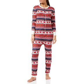 unisex-adult Fair Isle Bear & Moose Family Union Suits
