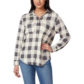 Angels Forever Young Women's Marina Button Up Brushed Luxe Shirt