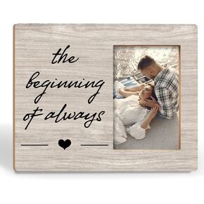 Wedding Picture Frames - Wedding Photo Frame, Marriage License Frame, Engagement Picture Frame, Wedding Gifts for Newlyweds Couples 4x6 Picture Frame, Bachelorette Gifts for Bride Groom