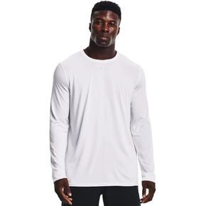 Under Armour - Mens Locker 2.0 Long Sleeve T-Shirt, Color White (103), Size: X-Large