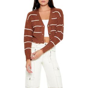 Forever 21 Women's Pinstriped Cardigan Sweater