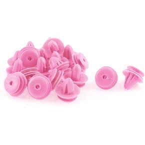 uxcell 20 Pcs Pink Plastic Door Trim Panel Hood Rivet
