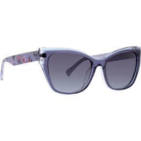 Vera Bradley Women's Polarized Cat Eye Sunglasses, Blue, 57