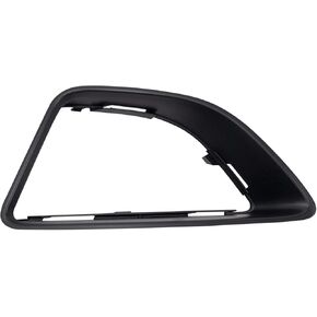 TRQ Front Left Fog Light Bezel Black Drivers Side Compatible with 2010-2012 Ford Fusion FO1038121