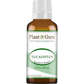 Eucalyptus Essential Oil 1 oz / 30 ml 100% Pure Undiluted Therapeutic Grade for Aromatherapy Diffuser, Sinus Relief, Allergies, Cough, Nasal and Chest Congestion