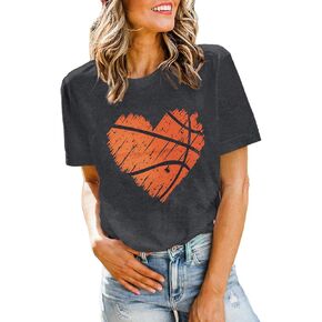 Game Day Shirt Woman Distressed Football Mom Shirt Funny Short Sleeve Football Season Sunday Tee Top