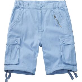 Womens Hiking Shorts Cotton Relaxed Fit Casual Shorts Multi Pockets Bermuda Summer Cargo Shorts