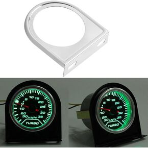 3PCS Car Gauge Mounting Panel, 2 Inch Vehicle Gauge Mounting Bracket with Single Hole, Auto Gauge Pillar Mount Pod Holder for Dashboard, Universal for SUV, Sedan, Truck (Black)
