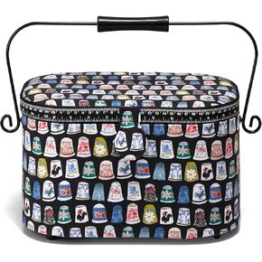 Prym Large Oval, Woodland Sewing Basket