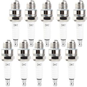 10pcs Spark Plug Z4C for 49cc 50cc 66cc 70cc 80cc 2-Stroke Engine Motorized Bicycle Moped Scooter Yamaha JOG50 90 ZX50 DIO50 Suzuki AG100 QJ50 DX100 AX100 CJ750
