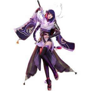 KIRA KIRA Raiden Shogun Cosplay Costume Game Genshin Baal Impact Cosplay Costume Doki-SR Halloween Party Costume Outfits