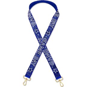 boderier Game Day Purse Straps Replacement Crossbody Bag Strap Beaded Sequins Strap for Clear Bag Football Accessories in Saudi Arabia