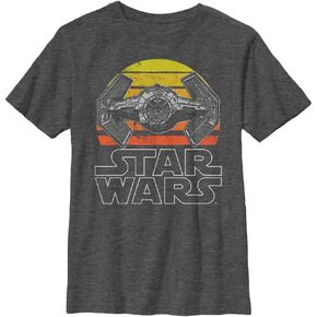 STAR WARS Sunset Tie Boys Husky Short Sleeve Tee Shirt in Saudi Arabia