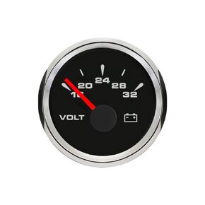 ELING 2" 12V DC Voltmeter Volt Gauge 8-16V with 8 Backlights for Car Boat Motor RV Truck