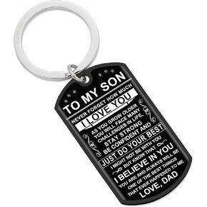 Inspirational Gifts To Son Graduation gifts Keychain for Teen Boy Birthday Gifts Mother Day Gift To Son from Mom and Dad