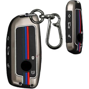 Key Fob Cover fit for BMW 2 3 5 7 Series X1 X7 iX i7 XM 2023-2025 X5 X6 2024 Key Cover Case Zinc Alloy Key Protector Key Fob Holder 5 Buttons B Gray in Saudi Arabia