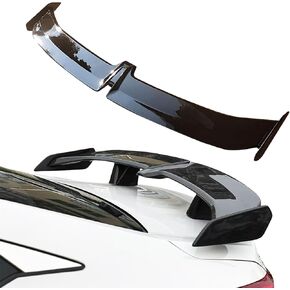 54 Inch Universal Rear Spoiler PRO Style Rear Trunk Spoiler Wing Compatible with Mazda Miata RX-7 Chevy Corvette Camaro Nissan Lexus Toyota Honda Civic Ford Mustang Scion(Glossy Black)