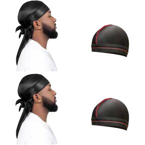 ForceWave 2 Silky Durags & 2 Wave Caps