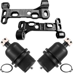 Front Lower Control Arm Support Bracket Suspension Kit Fit 2002-2003 for Chevy Trailblazer 2004-2007 for Buick Rainier 2002-2009 for GMC Envoy, Lower Ball Joint(4Pcs)