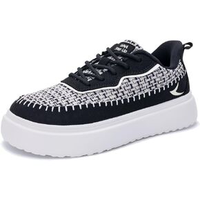 N BESUNEW Women's Wide Toe Box Sneakers | Fashion Platform Tennis Shoes | Comfortable Casual Sneakers US 6-11