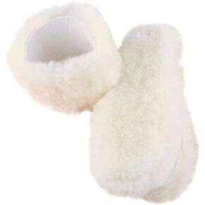 [2 Pairs]Australian Sheepskin Replacement Insoles for Women Men, Fleece Wool Winter Warm Cozy Fluffy Thick Fleece Inserts for Shoes Boots Slippers (Women 7.5/EU40/Length 25cm)