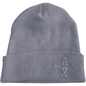 Armani Exchange Men's Ax Stacked Logo Beanie Hat