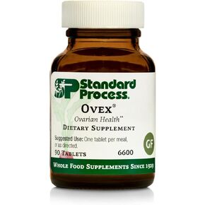 Standard Process Ovex - Whole Food Women's Health Supplement with Calcium Lactate, Magnesium Citrate, and Vitamin C - Gluten Free - 90 Tablets