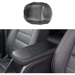 Rifoda Center Console Armrest Cover for 2015-2022 Chevy Colorado/GMC Canyon Accessories Arm Rest Box Pad Console Lid Protection Saver (Carbon Fiber with Black)
