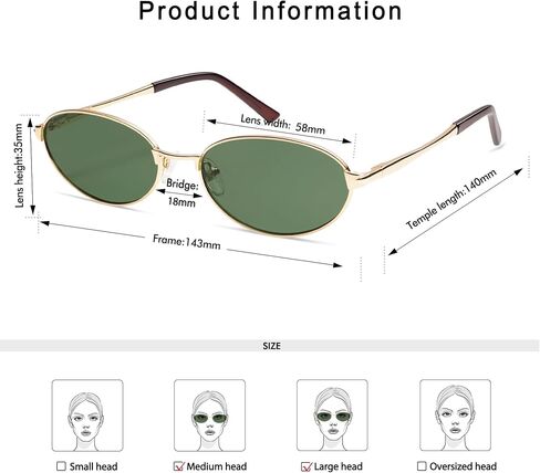 Retro Oval Sunglasses for Women Mens with Spring Hinge Sunnies AP3696 in Kuwait