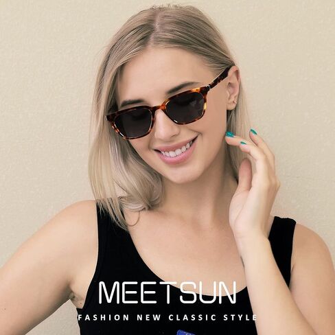 نظارات شمسية مستقطبة كلاسيكية على شكل عين القطة من MEETSUN للنساء، نظارات شمسية عصرية بتصميم Cateye in Kuwait
